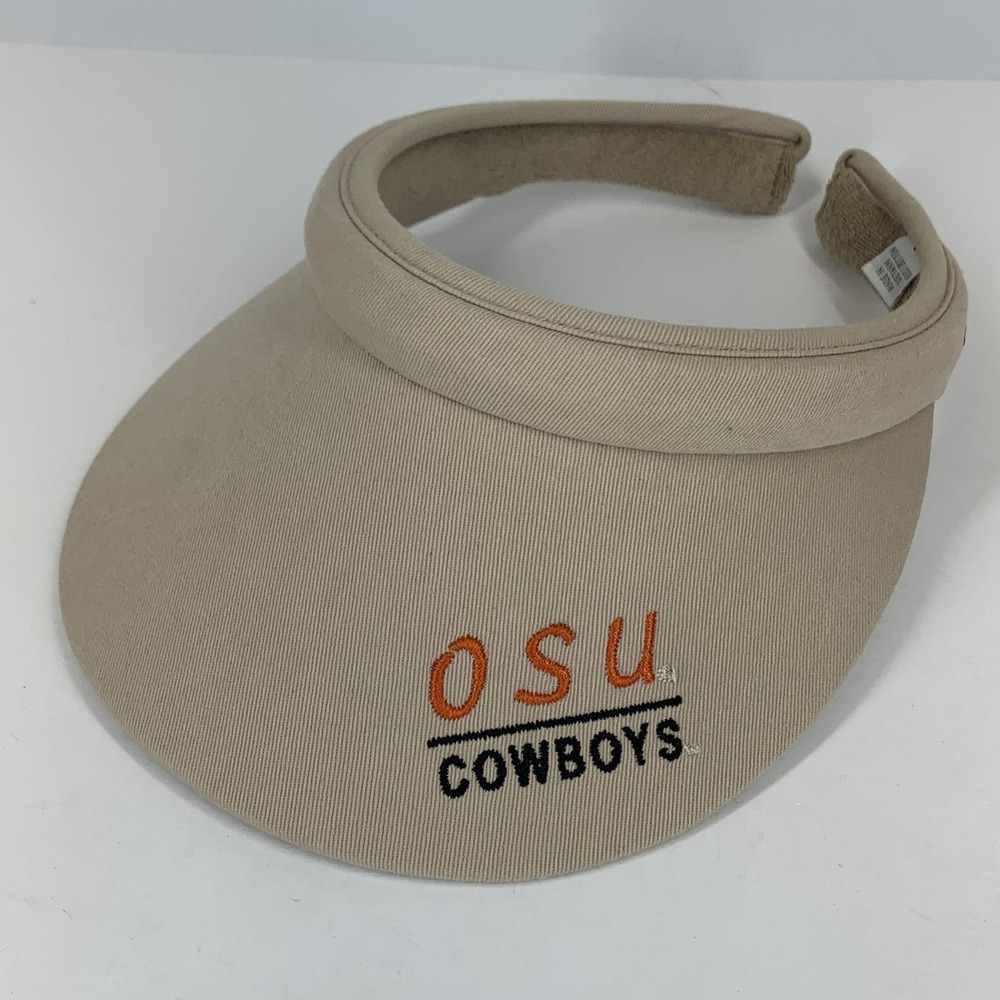 OSU Cowboys Visor Hat Cap Small Cotton Tan Zephyr Oklahoma State University